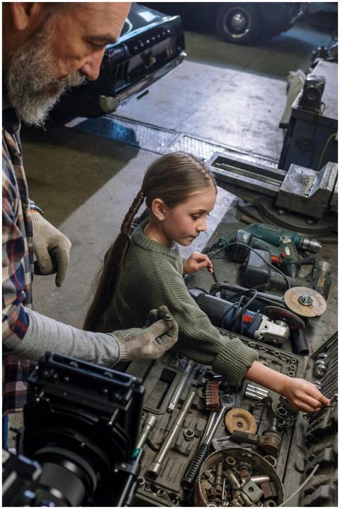 Father and daughter spending quality time together