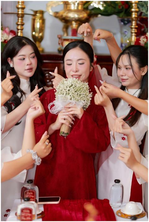 Bride Celebrated Traditional Asian