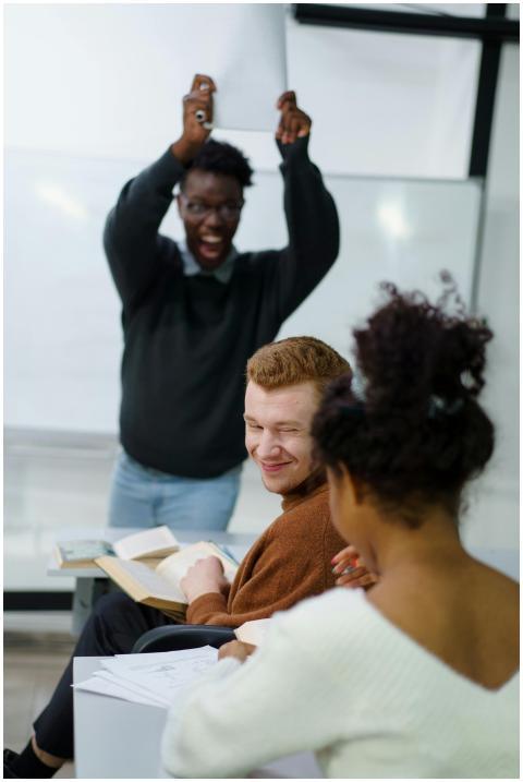 Students enjoying an interactive session in a dive