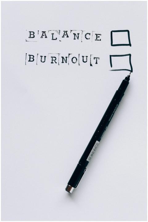 A pen beside checkboxes labeled 'Balance' and 'Bur