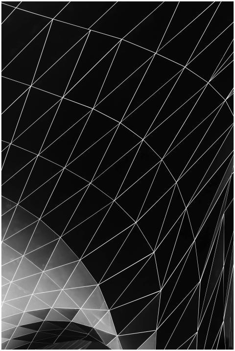 Modern abstract geometric pattern featuring a stri