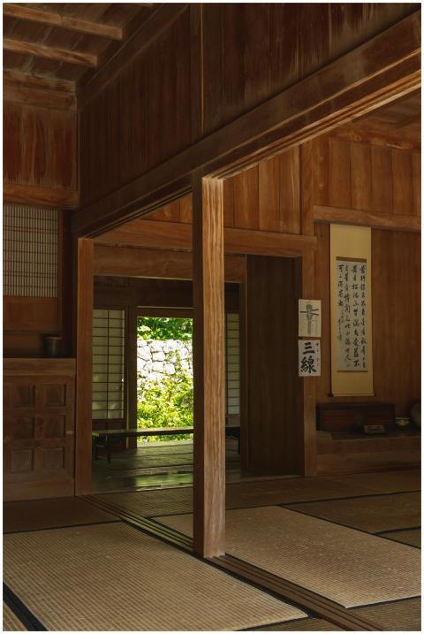 A cozy, minimalist traditional Japanese room with