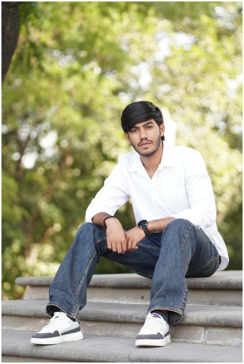 Casual Outdoor Portrait Young