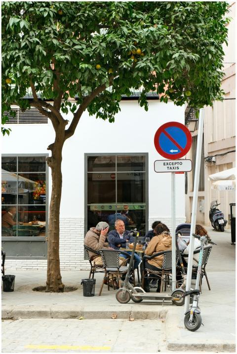 Outdoor Cafe Gathering Seville