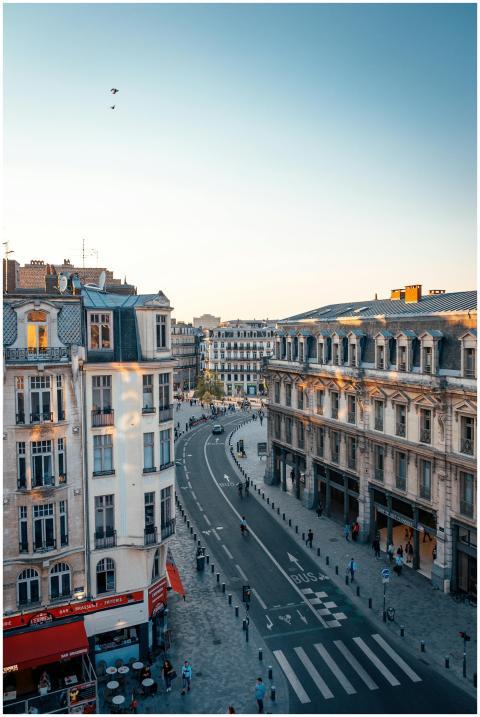 A beautiful aerial view of Lille's historic archit