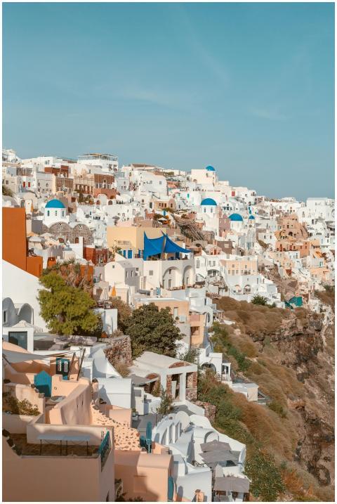 Captivating view of Santorini's whitewashed buildi