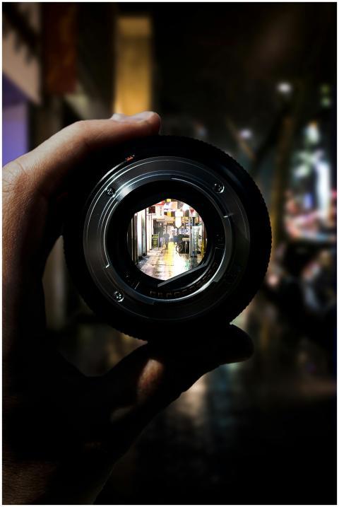 A unique perspective of Düsseldorf's city streets