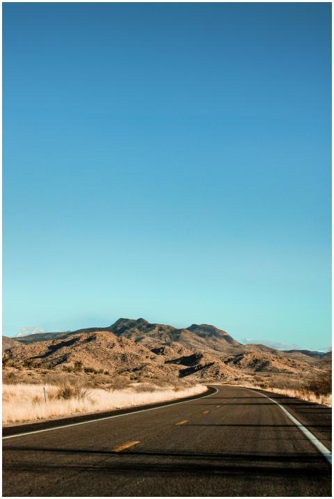 A picturesque view of a highway traversing the ari