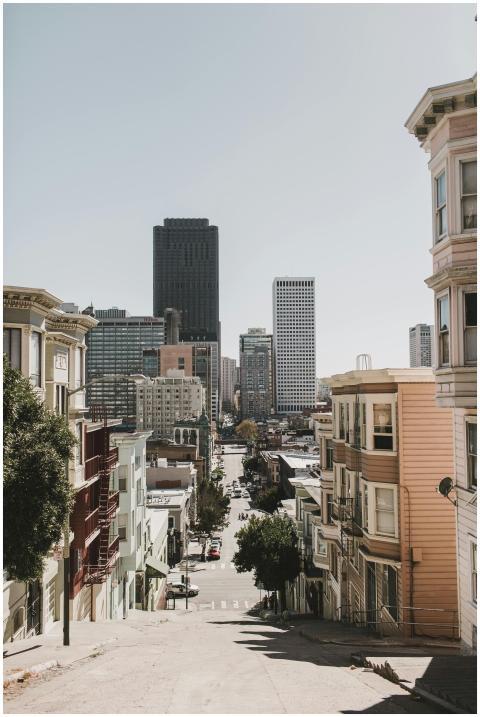 View of San Francisco's skyline from a characteris