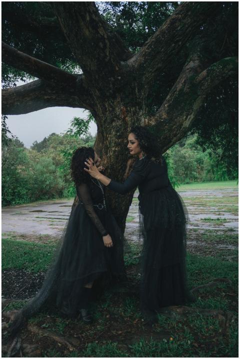 Gothic Scene Women Black