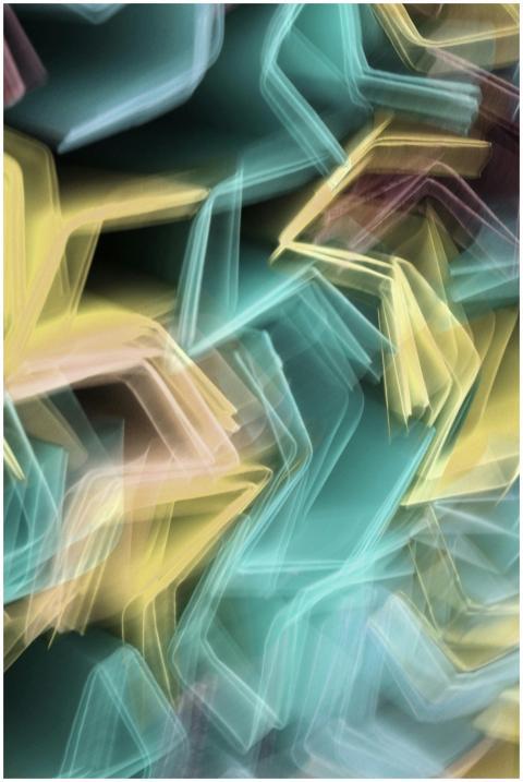 Dynamic abstract light painting with vibrant color