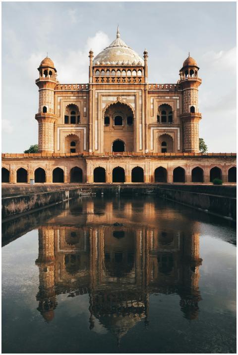 Stunning reflection of Safdarjung Tomb in New Delh