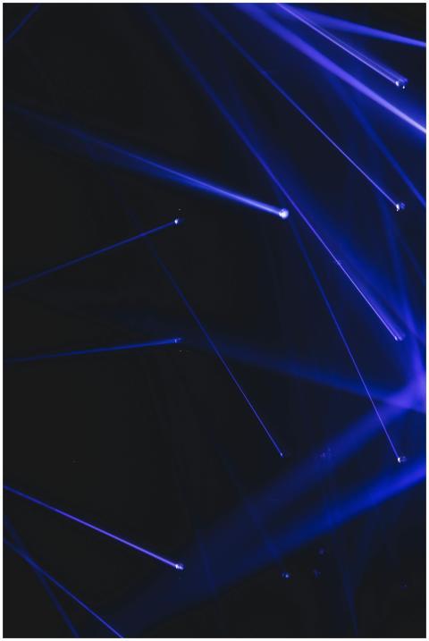 Chaotic abundance of blue beams of modern equipmen