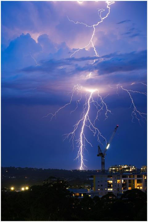 Dramatic Lightning Storm Over