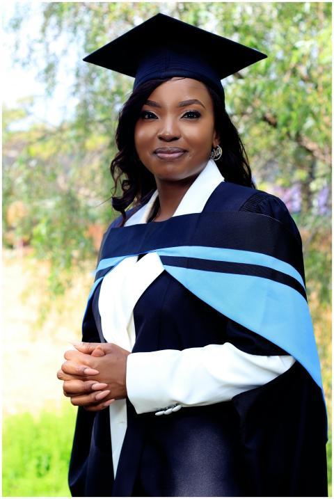 Graduation Portrait Woman Cap