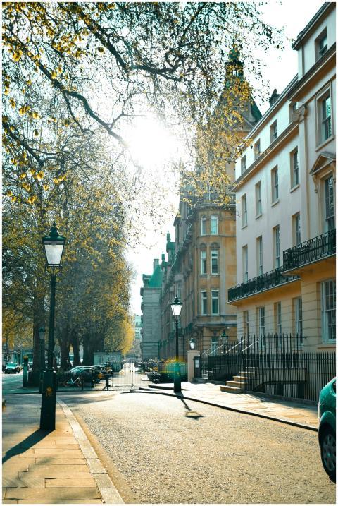 A sunny day in London's iconic streets, showcasing