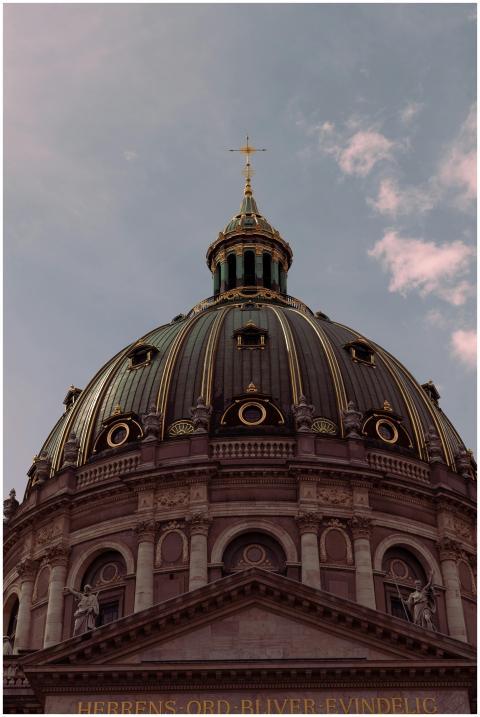 Architectural detail of Frederiks Church dome, Cop