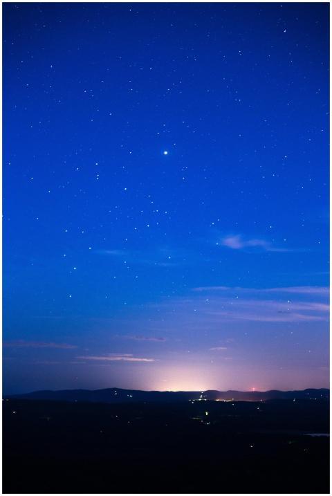 A serene night sky with countless stars sparkling