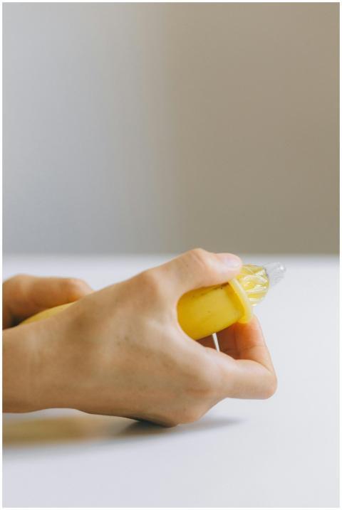 A banana with a condom used for a safe sex educati
