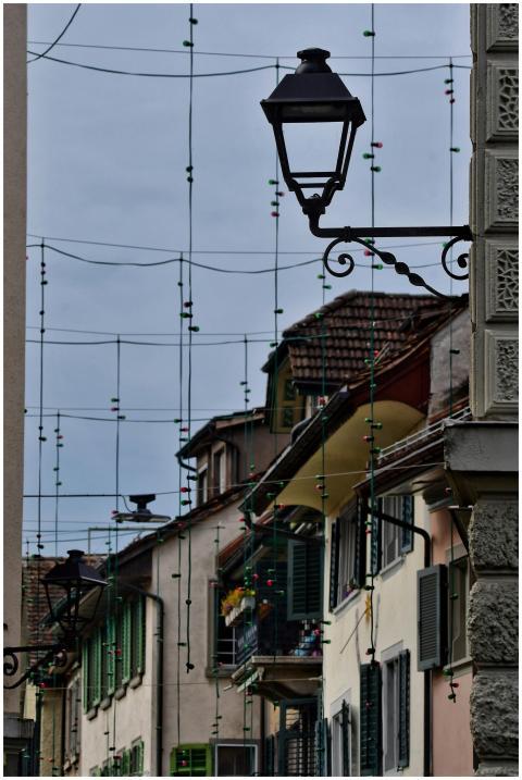 Picturesque European Street Festive
