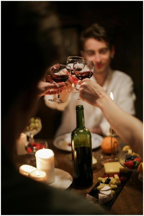 A warm and intimate dinner gathering with friends