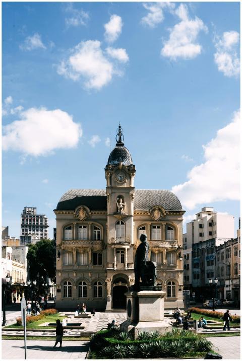 Historic architectural landmark in Curitiba, Brazi