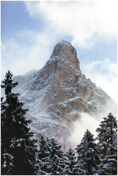 Stunning winter landscape featuring a snow-covered