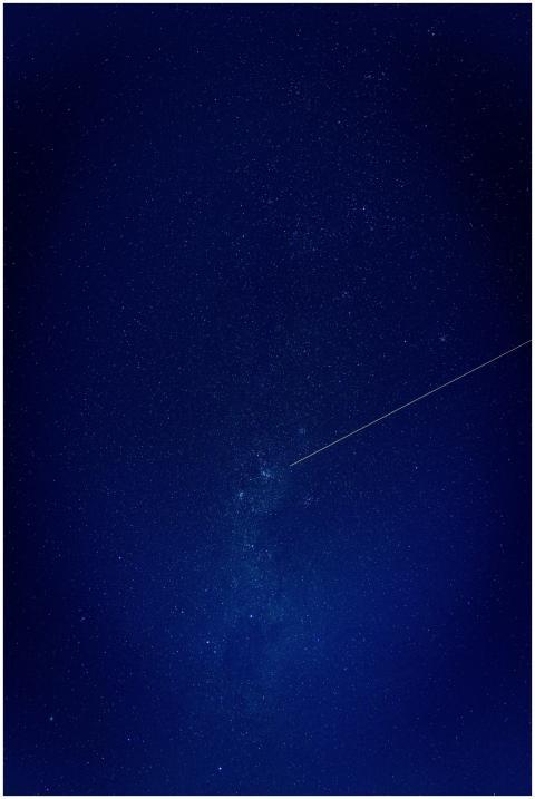 Capture of a breathtaking starry sky featuring a s
