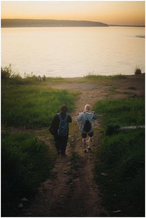 Serene Evening Walk Lake