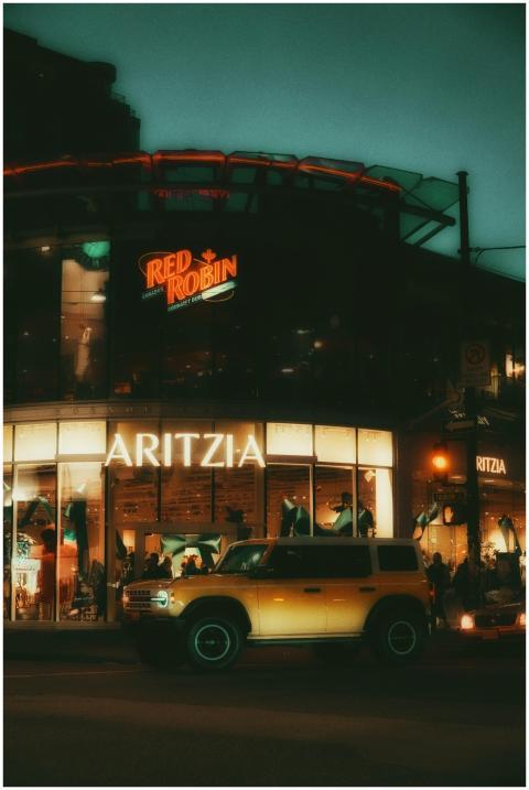 Vibrant Nightlife Scene Urban