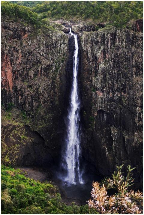 Majestic Waterfall Cascading Down