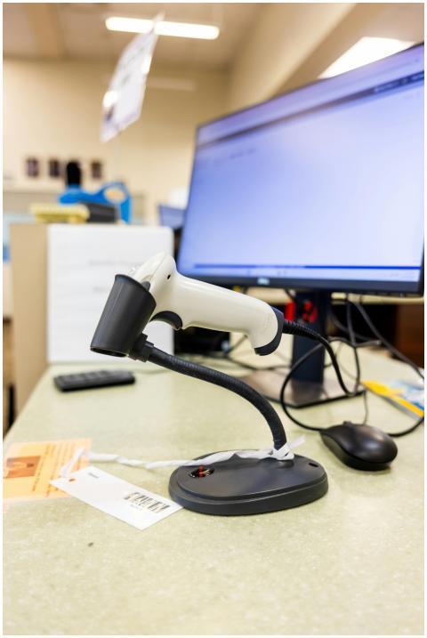 Barcode Scanner Office Desk