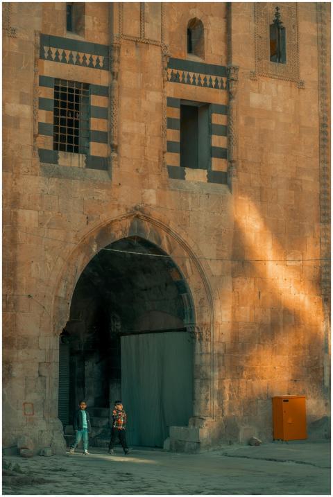 Historic Stone Building Archway