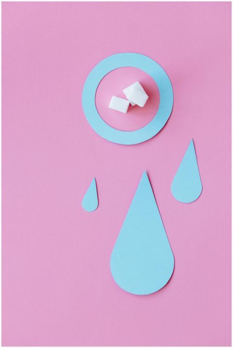 Creative concept of diabetes awareness using sugar