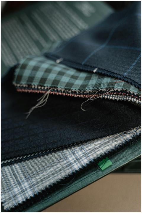 High-quality fabric swatches in various patterns f