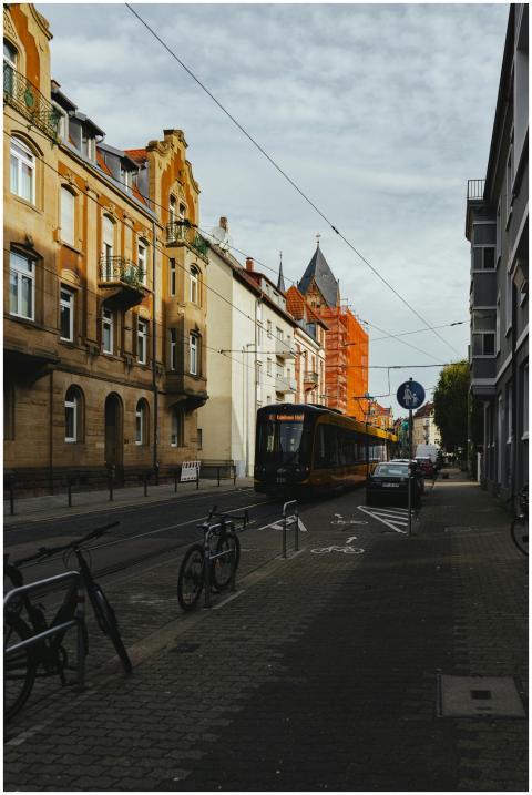 Street Karlsruhe Tram Historic