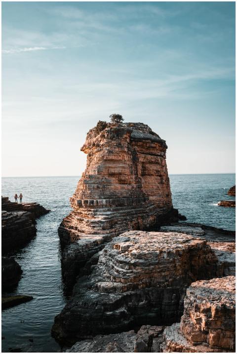 Captivating view of rocky coast and unique cliffs