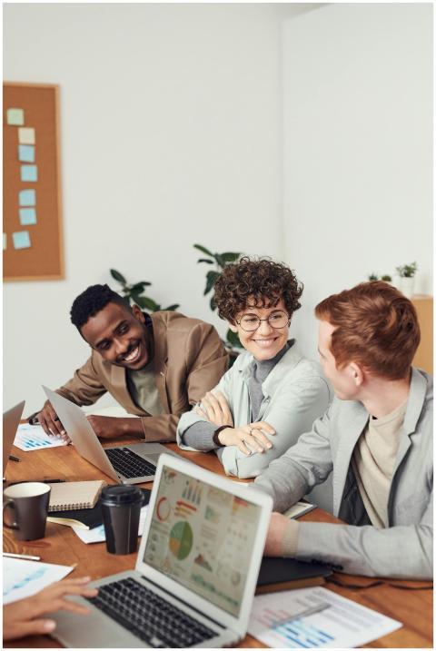 Diverse team engaged in a brainstorming session in