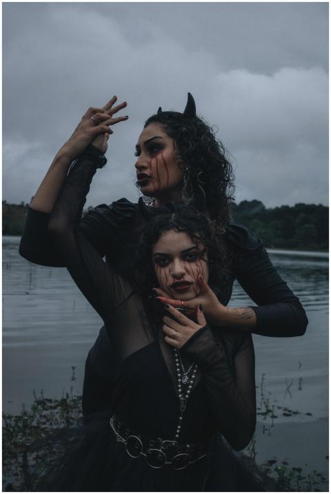 Moody Gothic Women Mysterious