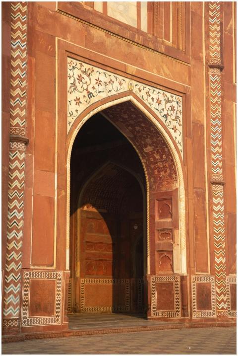 Beautiful Mughal architecture in Agra, showcasing