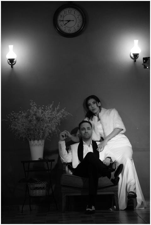 Elegant Couple Vintage Black