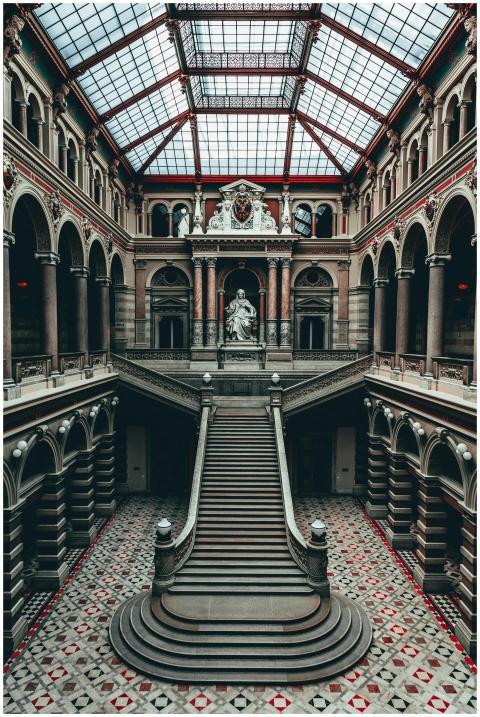 Majestic view of the Palace of Justice in Vienna,