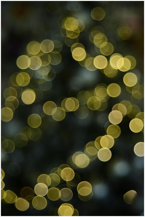 Artistic Bokeh Golden Light