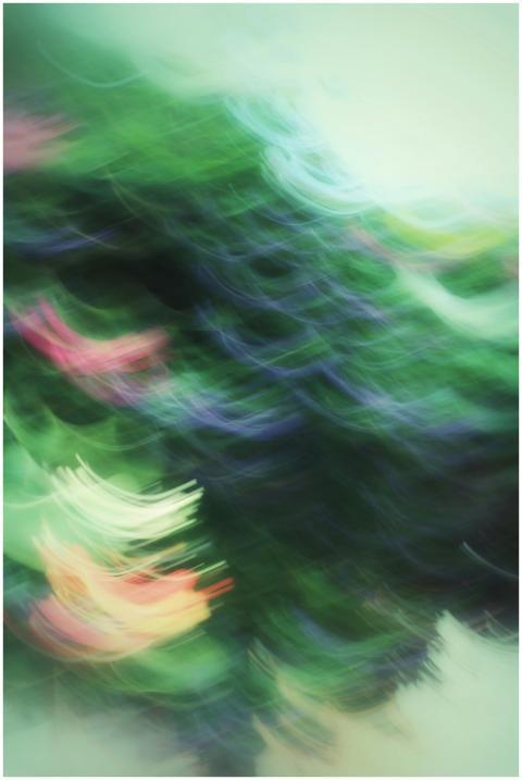A vibrant abstract art photo showcasing swirling m