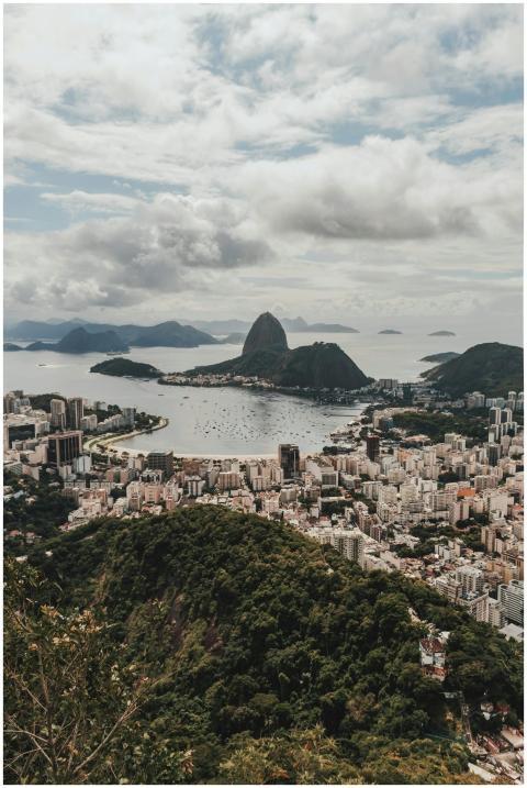 Stunning aerial view of Rio de Janeiro's cityscape