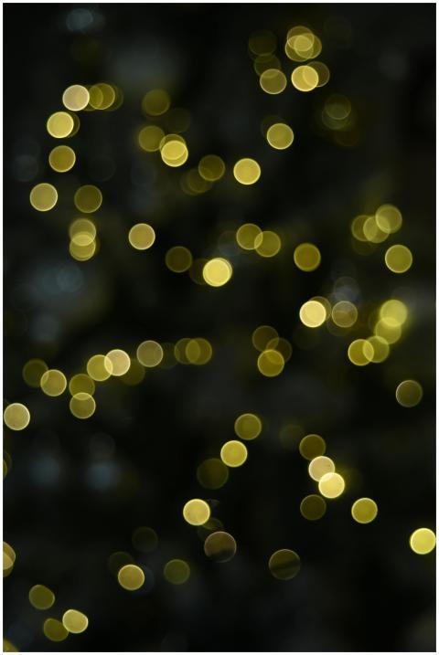 Golden Bokeh Light Abstract