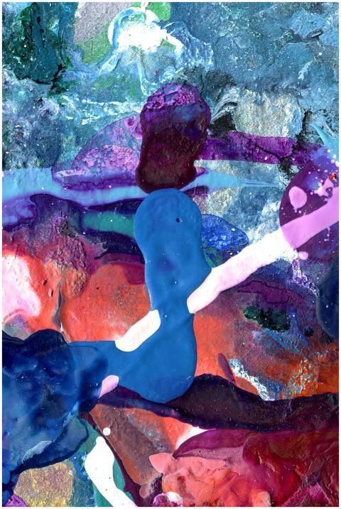 Explore vivid colors and textures in this abstract