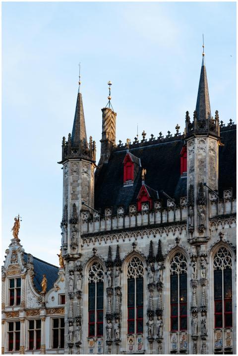 Stunning Gothic architecture against a clear sky i