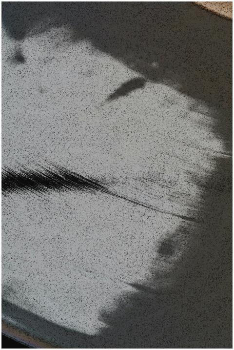 Dynamic abstract art with striking black and white