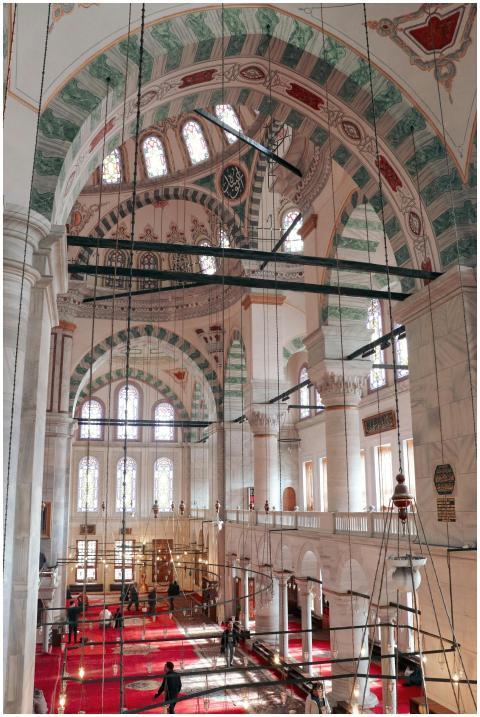 Stunning view of a mosque's interior showcasing in